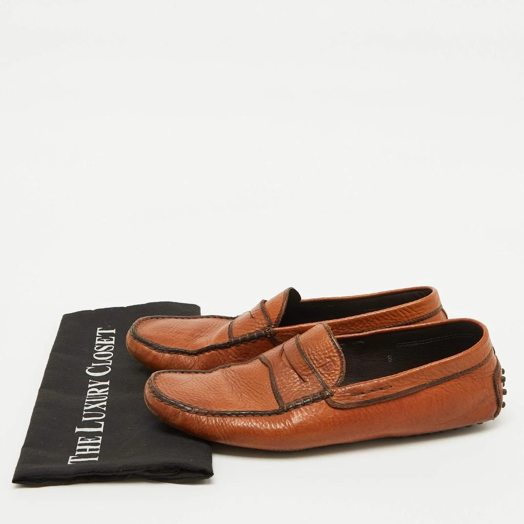 Tod\'s Tan Leather Slip-On Loafers Tod main image 4