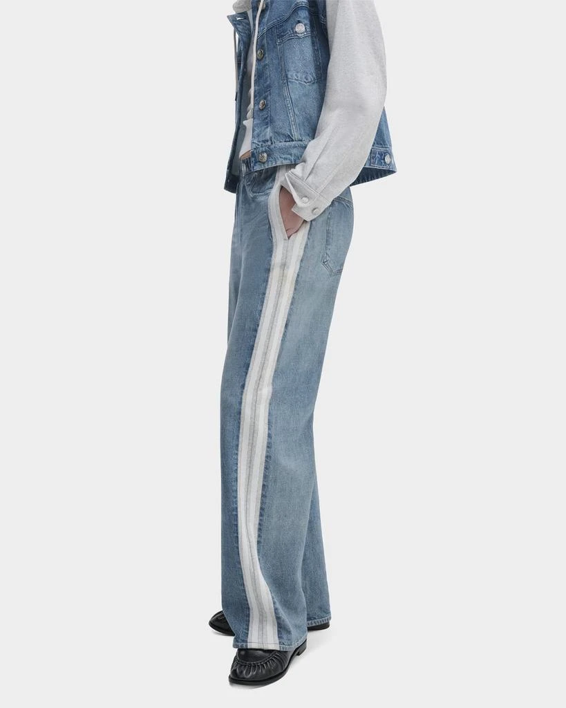 Rag 
Bone Miramar Terry Wide-Leg Track Jeans 3