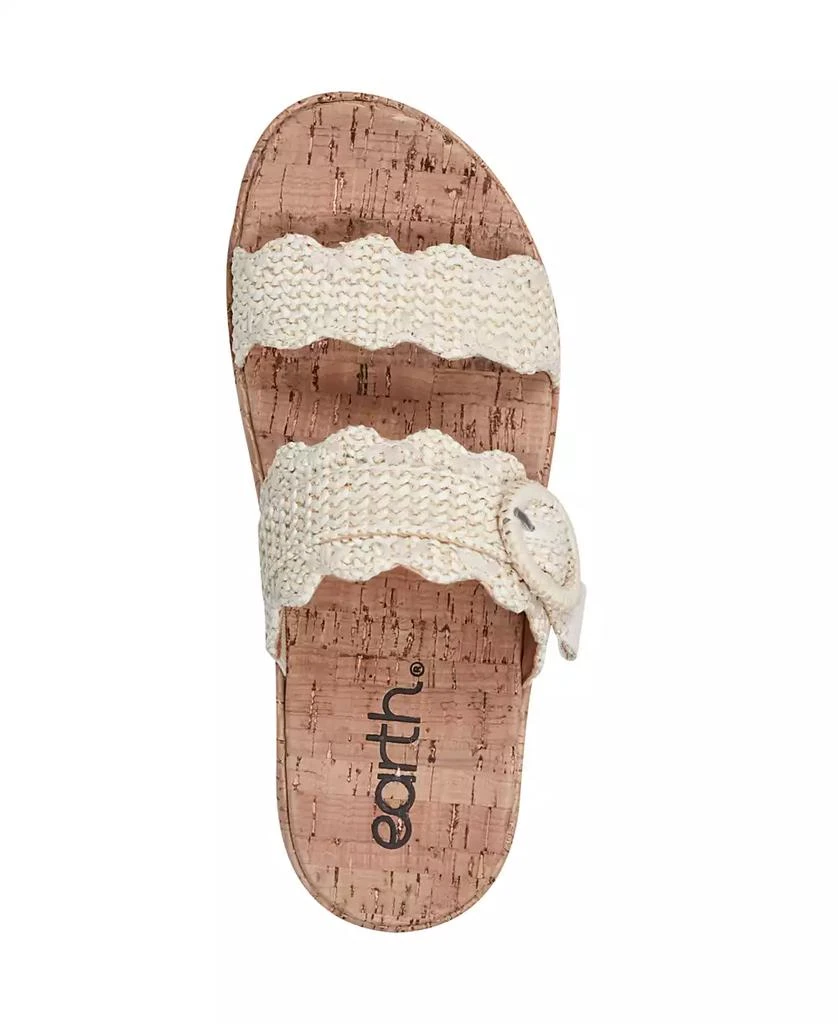 Earth Women's Subtle Woven Slip-On Platform Sandals 4