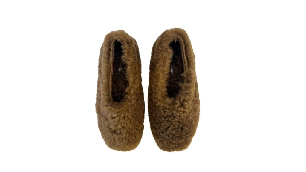 HVÓYA Women's Fur-Fur Ballerinas Slipper In Brown 1