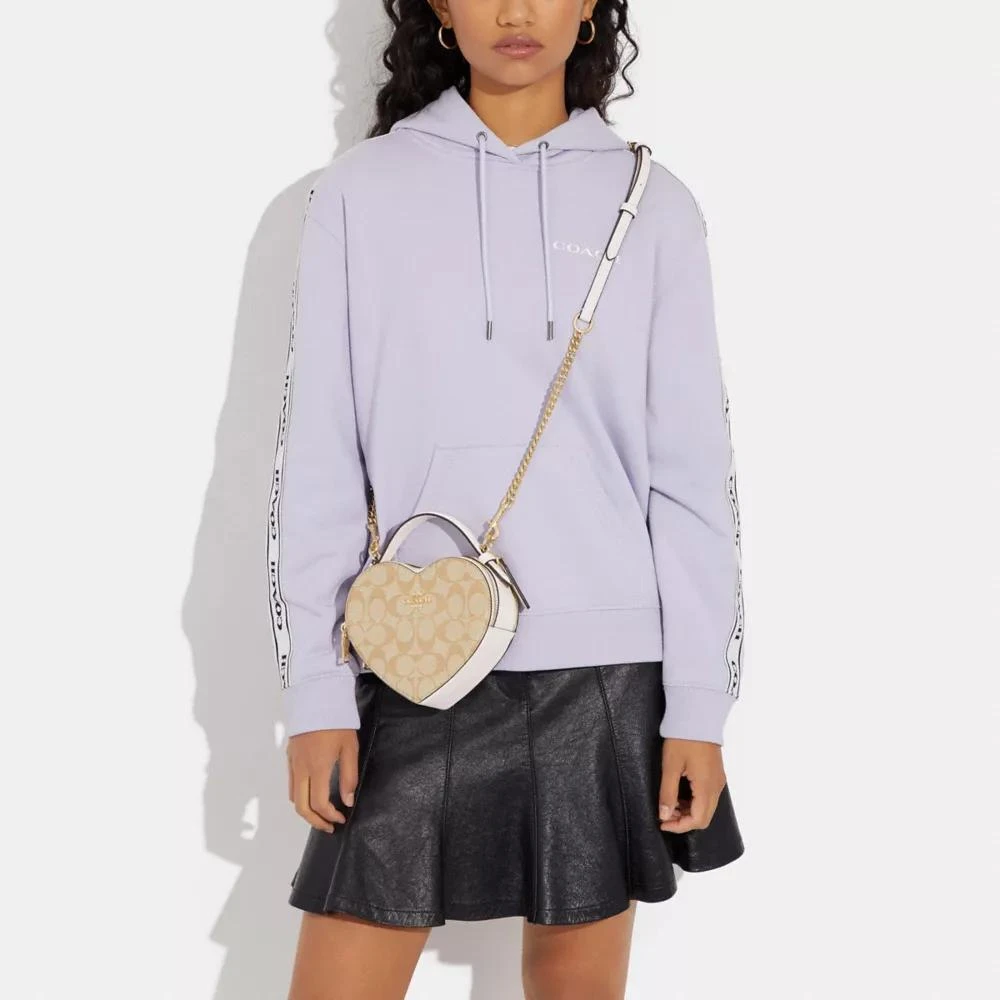Coach Heart Crossbody In Signature Canvas 4