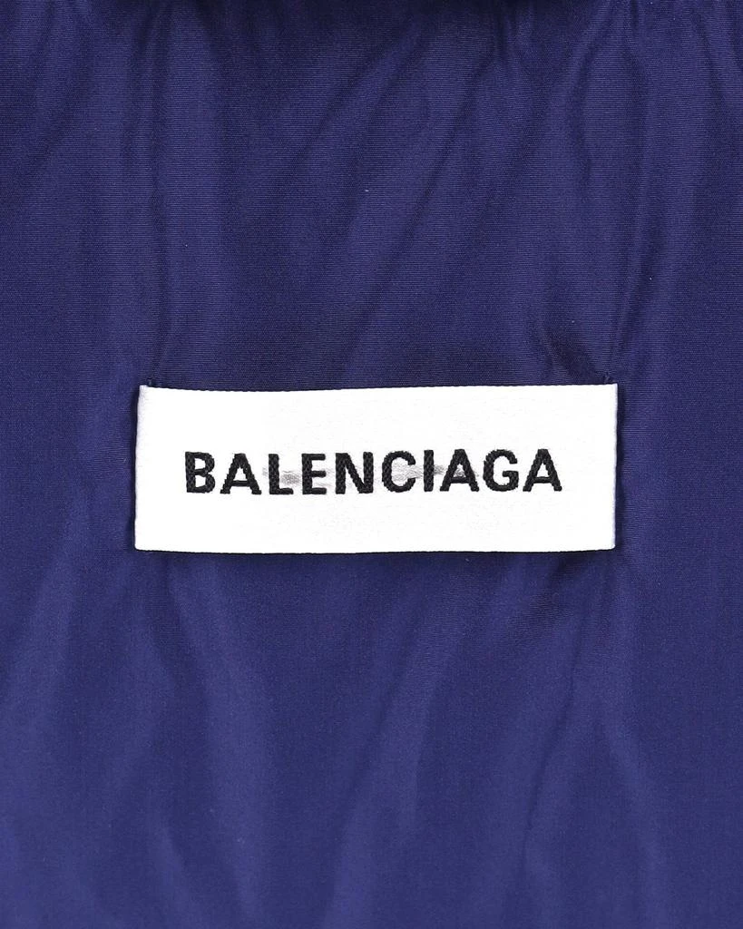 Balenciaga New Swing Puffer Jacket In Blue Polyester 4
