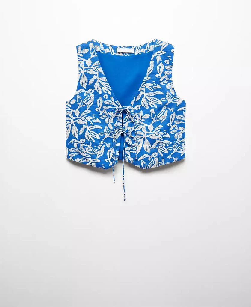 Mango Women's Tie Closure Vest 2