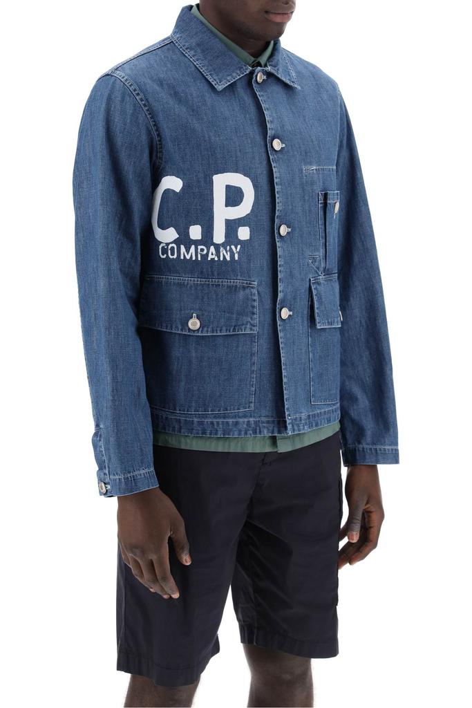 CP COMPANY "utility overshirt with logo