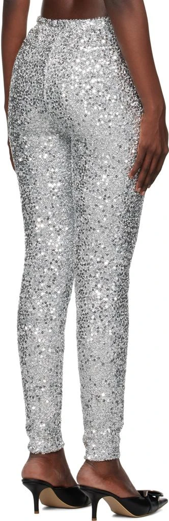 We11done Silver Sequins Leggings 3