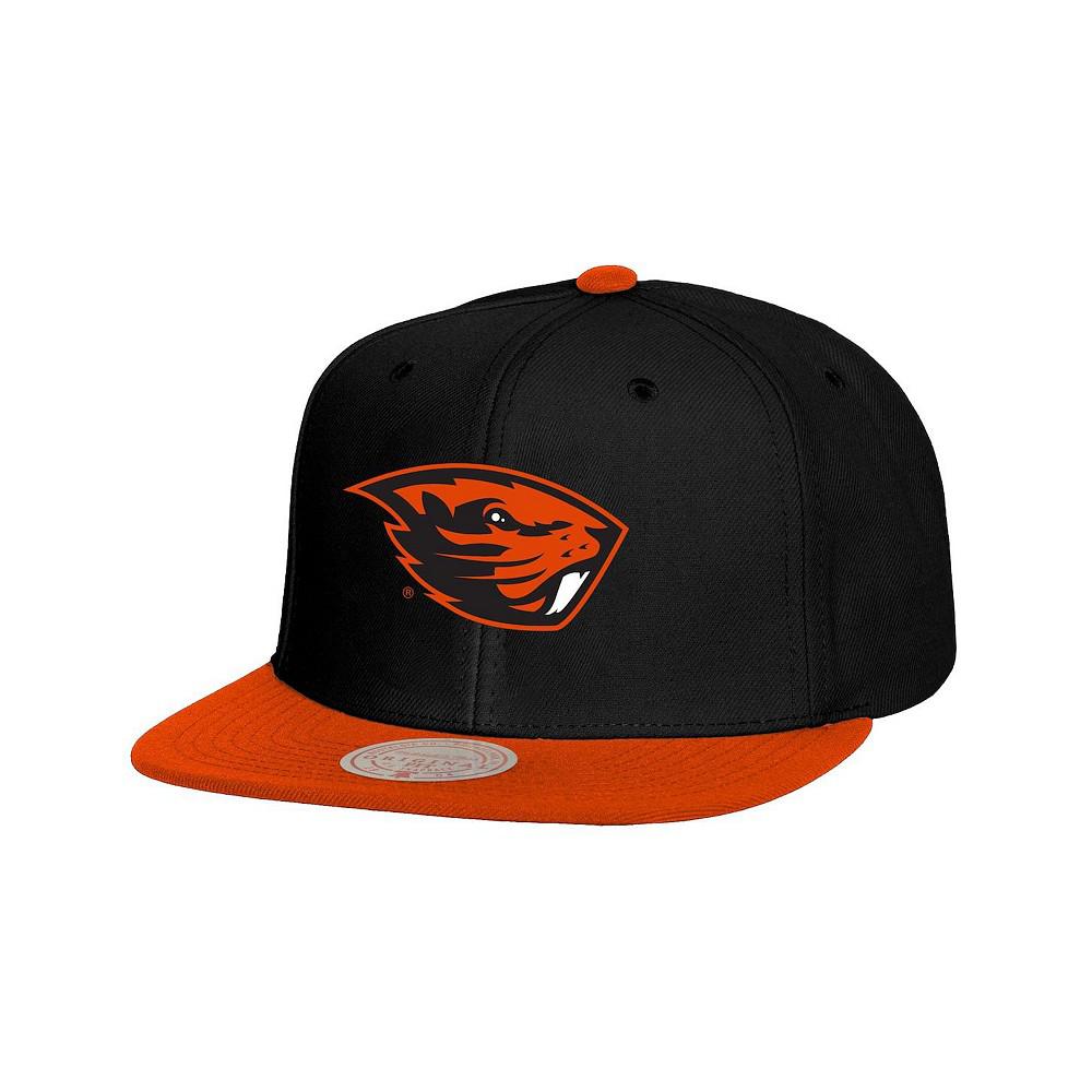 Mitchell & Ness Men's Black/Orange Oregon State Beavers 2-Tone 2.0 Snapback Hat