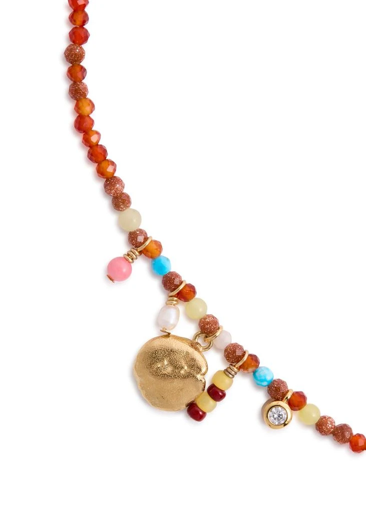 Anni Lu Maroon Harmony beaded charm bracelet 4