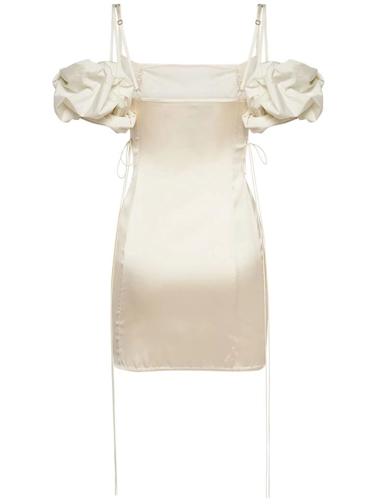 Jacquemus La Mini Robe Chouchou Satin Mini Dress 3