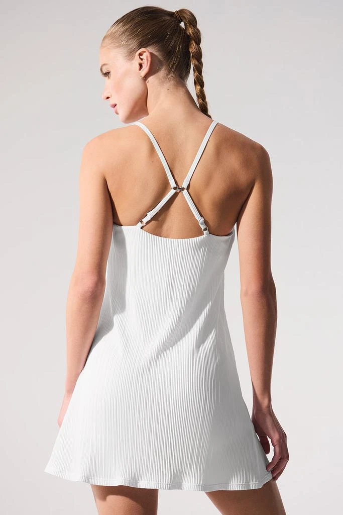 Alo Micro Plisse Game On Tennis Dress - White 5