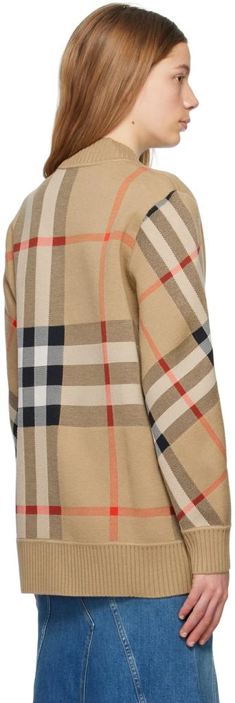 Burberry Beige Check Cardigan 3