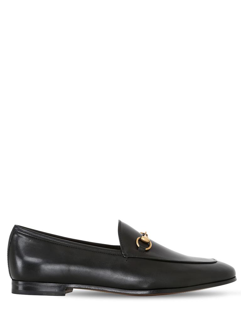 GUCCI 10mm Jordan Horsebit Leather Loafers