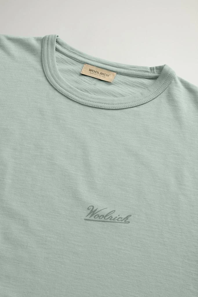 Woolrich T-Shirt in Pure Cotton Slub Fabric - Men - Blue 2