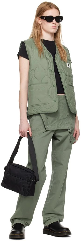 Carhartt WIP Green Bib Overalls 4
