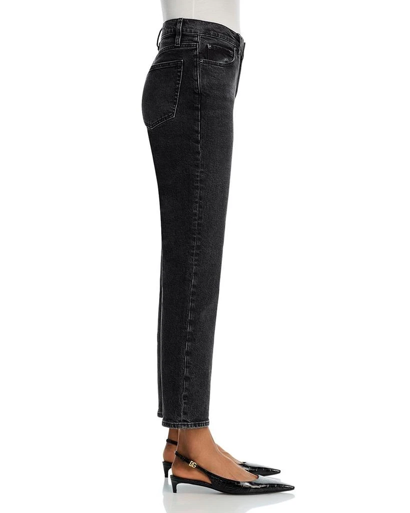 FRAME The Borrowed High Rise Ankle Slim Straight Jeans in Deco 4