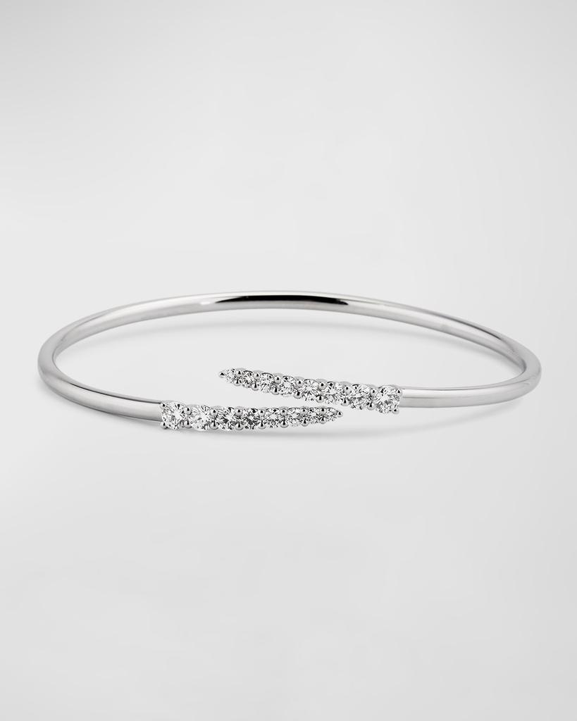Memoire White Gold Diamond Bypass Bracelet