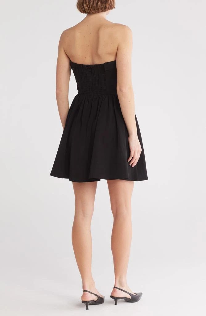 Wayf Strapless Basque Waist Minidress 2