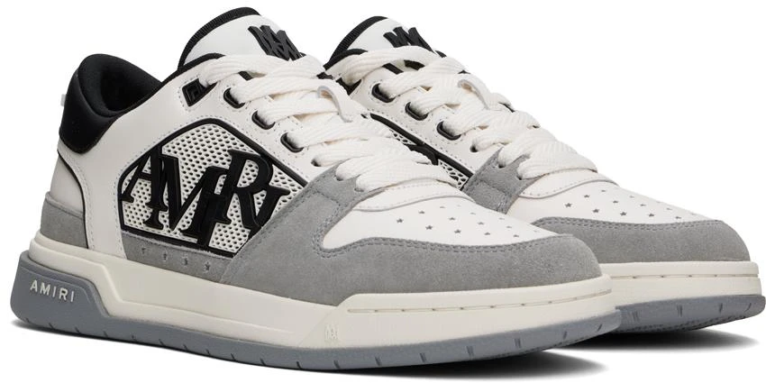AMIRI Gray & White Classic Low Sneakers 4