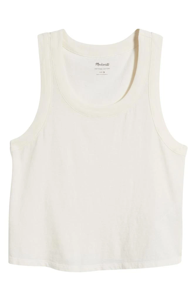 Madewell Softfade Cotton Boxy Crop Tank 5