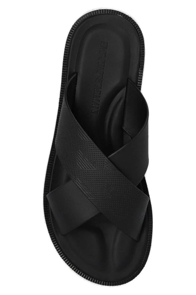 Emporio Armani Logo-debossed Slip-on Slides 4