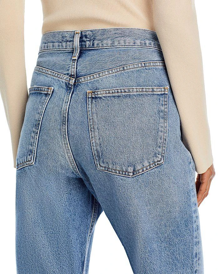 AGOLDE Fran High Rise Wide Leg Low Slung Cuffed Jeans in Invention 6