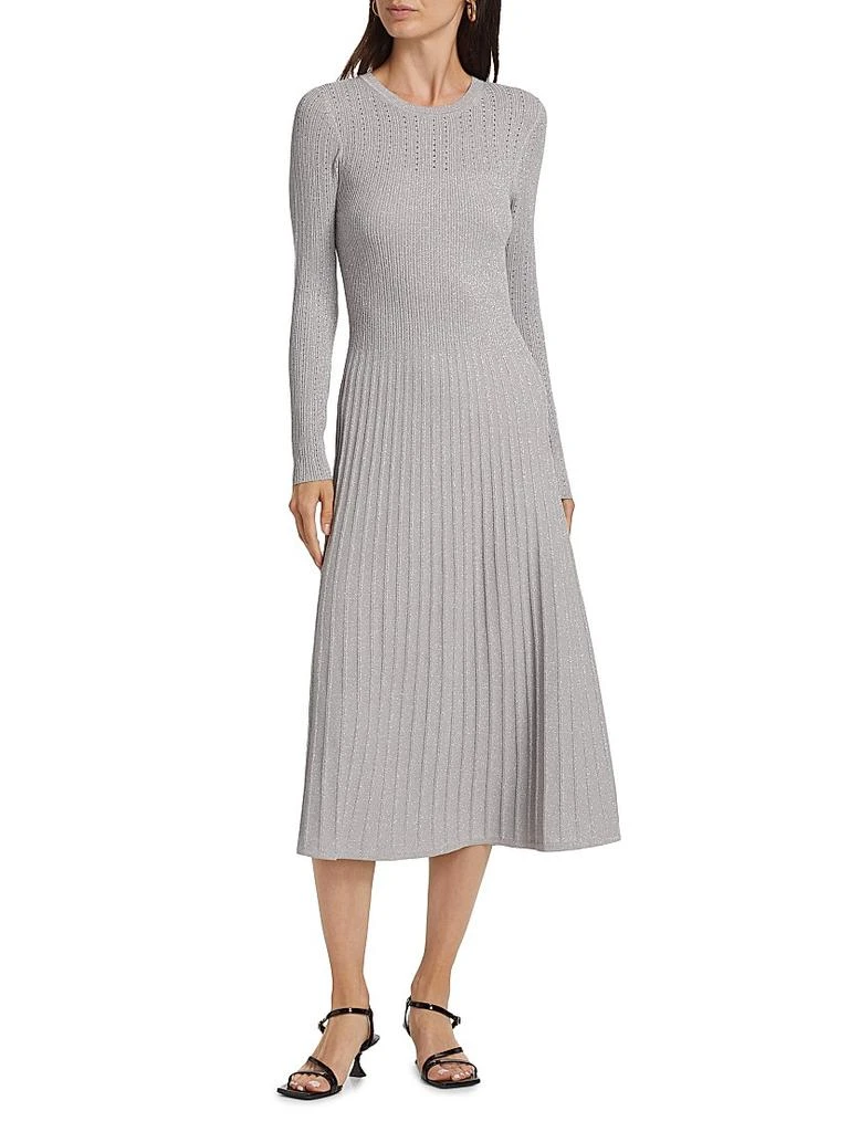 VERONICA BEARD Nami Metallic Knit Midi-Dress - Dresses & Skirts -  BeyondStyle