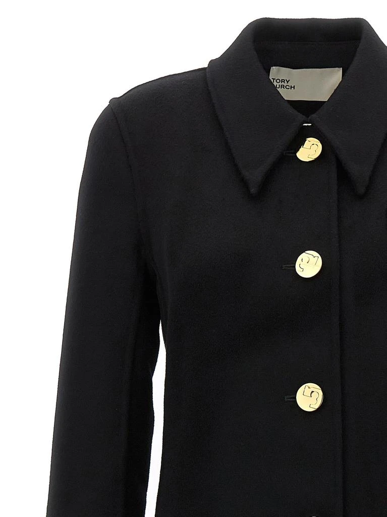 Tory Burch Tory Burch Single-Breasted Mid-Length Coat 3