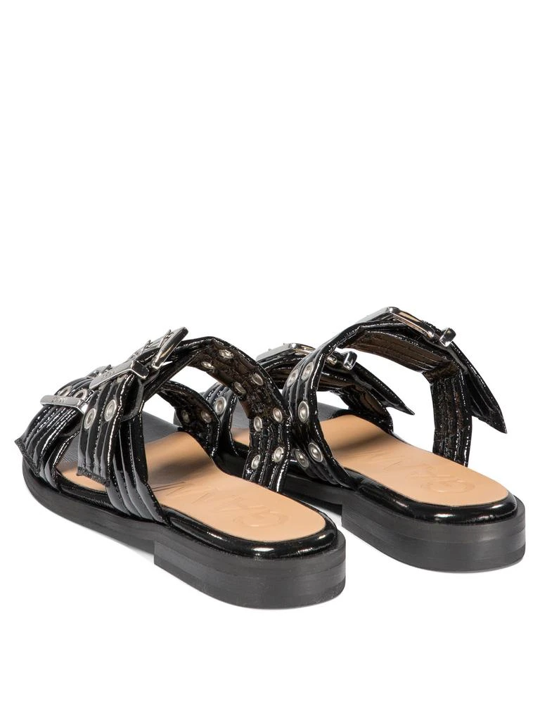 GANNI "BUCKLE TWO-STRAP" SANDALS 4