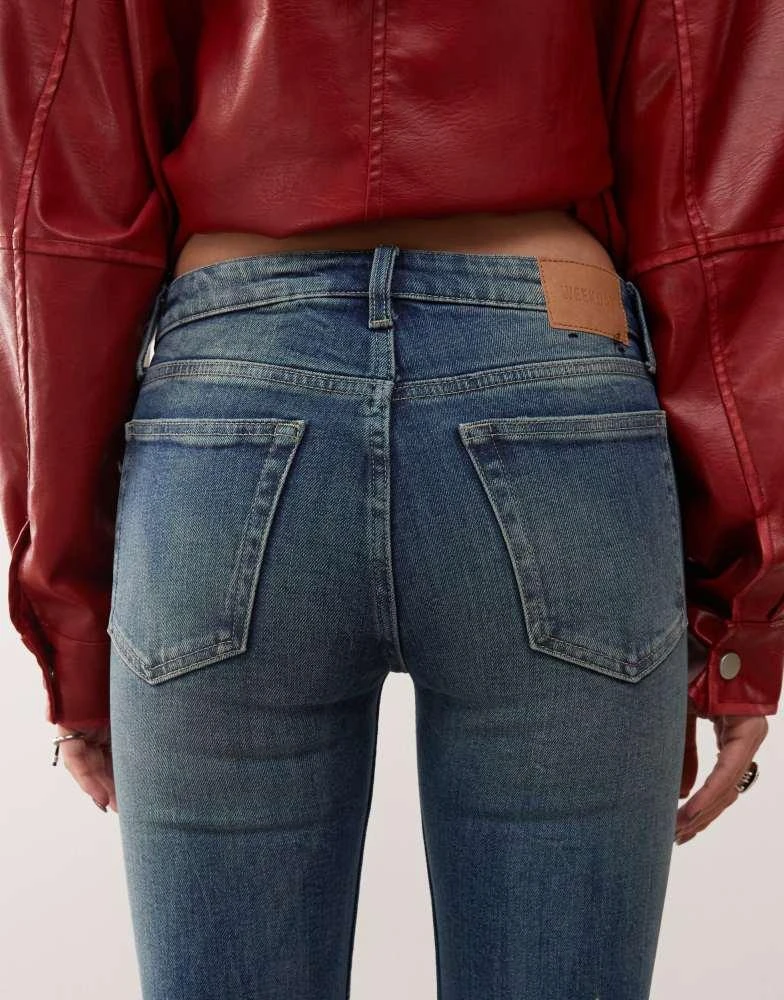 Weekday Weekday Flame low waist flared jeans in gasoline blue 5
