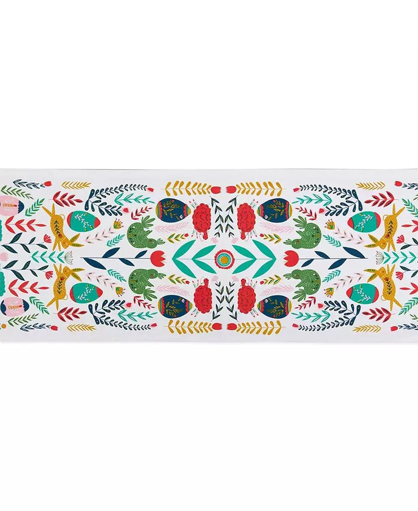 Design Imports Easter Folk Garden Embellished Table Runner, 14 x 72" 2