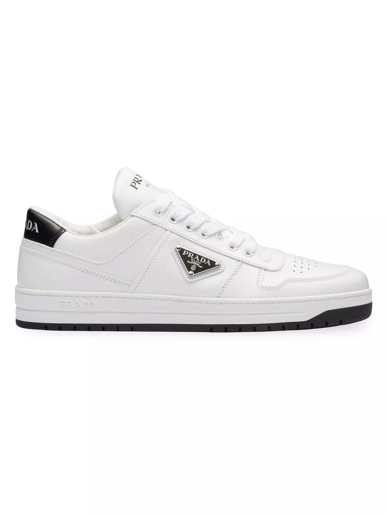 Prada Downtown Perforated Leather Sneakers