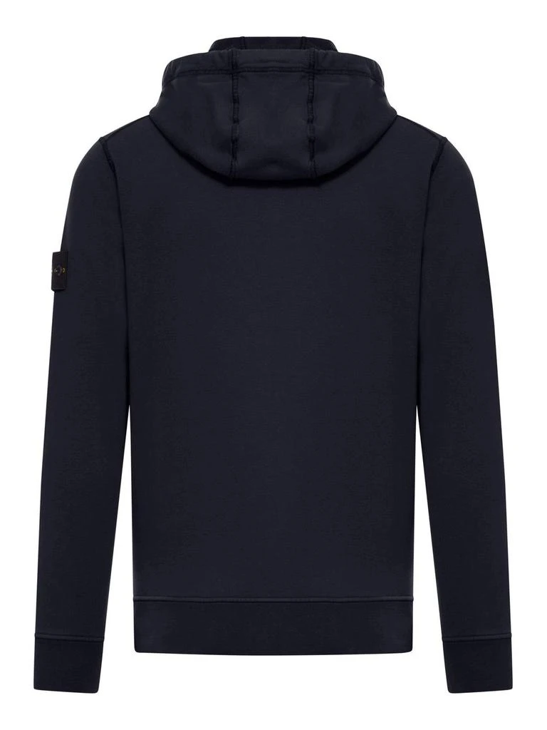 Stone Island Logo Patch Zipped Hoodie 2