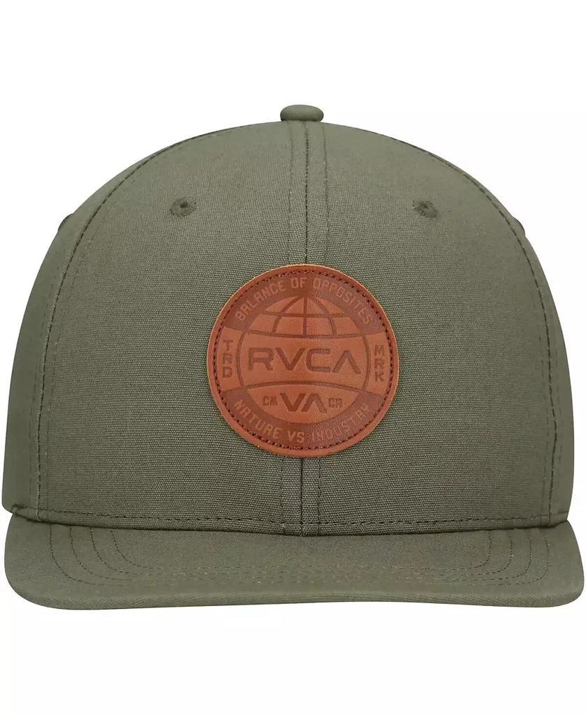 RVCA Men's Olive Sealed Snapback Hat 4