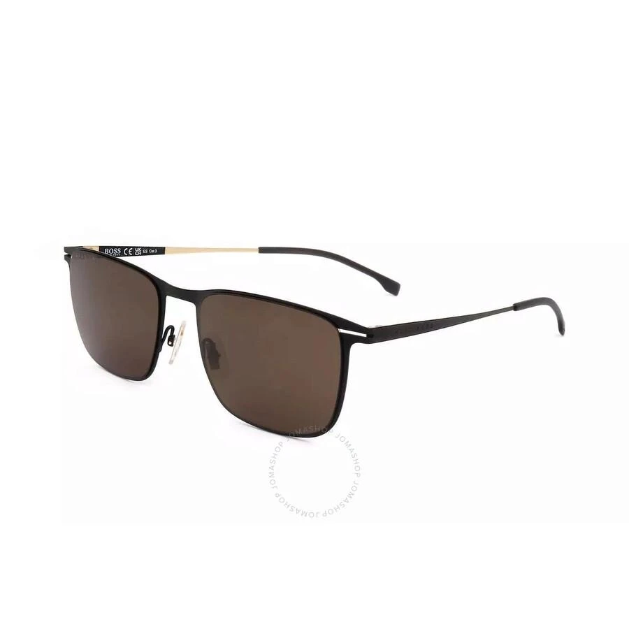 Hugo Boss Brown Rectangular Men's Sunglasses BOSS 1246/S 0NZ 56 1