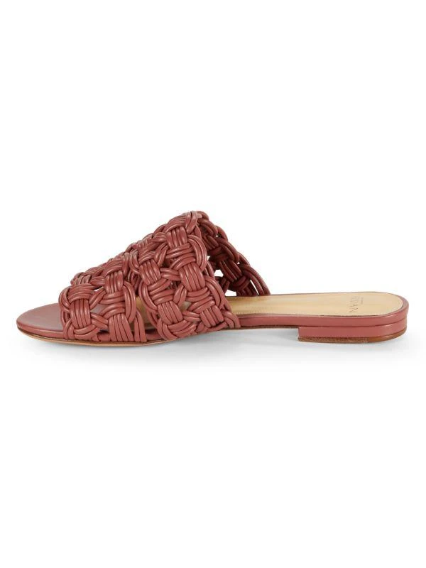Alexandre Birman Sammy Leather Flat Sandals 4