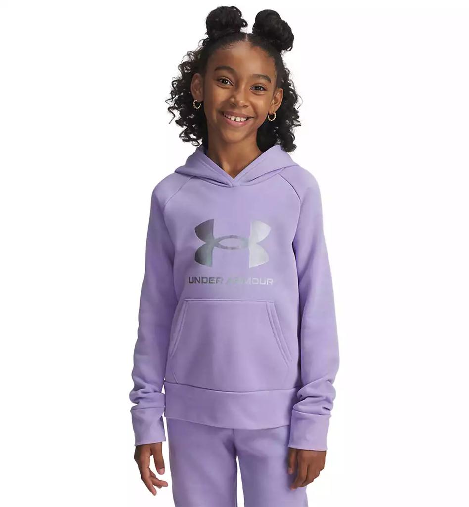 Under Armour Girls 6-16 Rival Long Sleeve Shimmer Hoodie