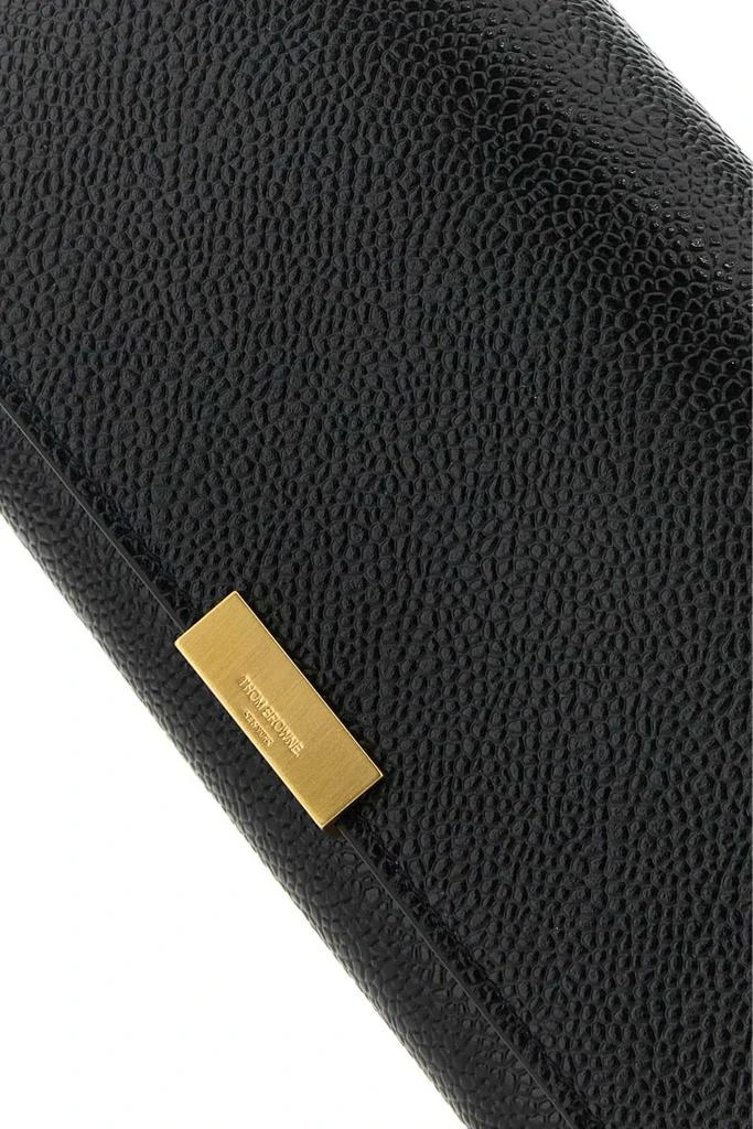 Thom Browne Thom Browne Logo Plaque Foldover Top Clutch Bag 4