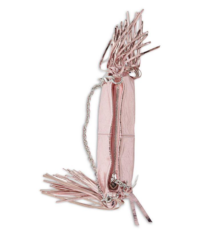 Maje Miss M Metallic Crinkle Leather Pouch