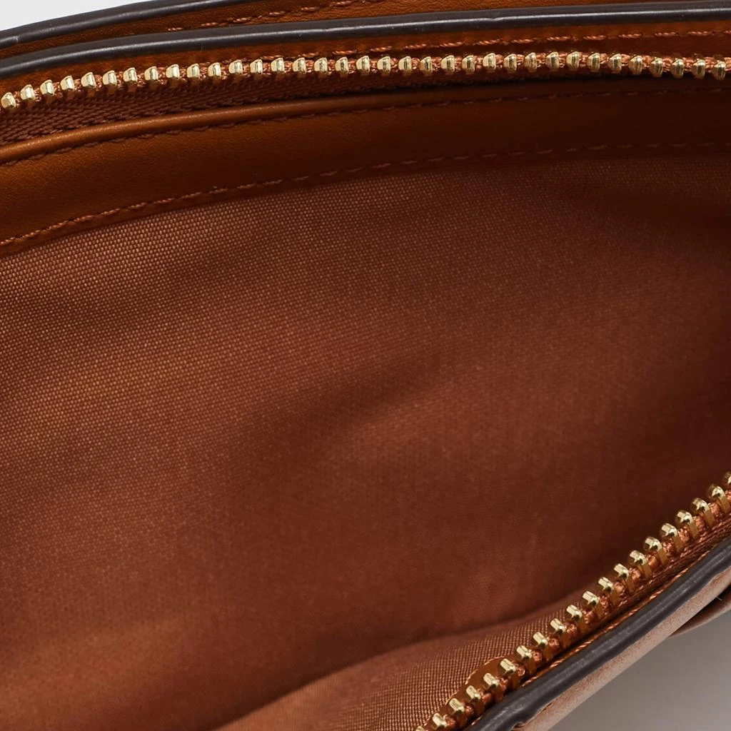 MCM MCM Cognac Visetos Coated Canvas and Leather Phone Crossbody Bag 8