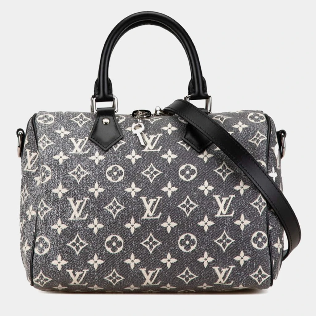 Louis Vuitton Louis Vuitton Grey  Canvas Monogram Speedy Bandouliere 25 Handbag 1