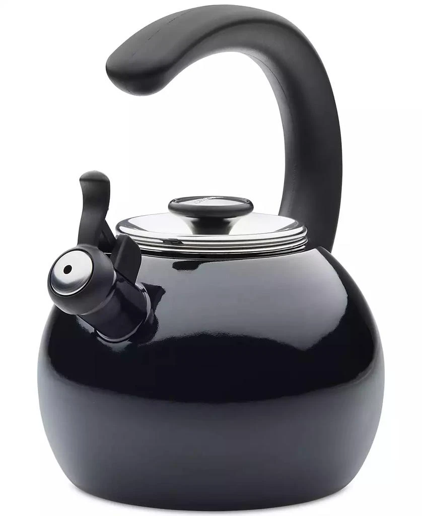 Circulon Enamel on Steel 2-Qt. Whistling Teakettle with Flip-Up Spout 1