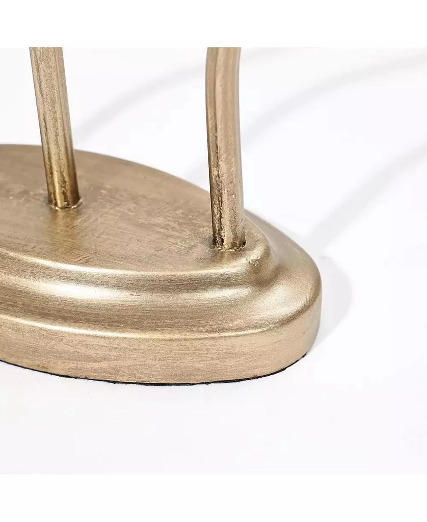 LuxenHome Metal 3-Taper Candle Holder Tabletop Sculpture 8