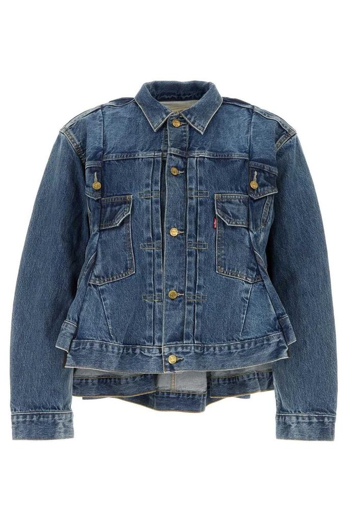Sacai Sacai Long Sleeved Denim Jacket