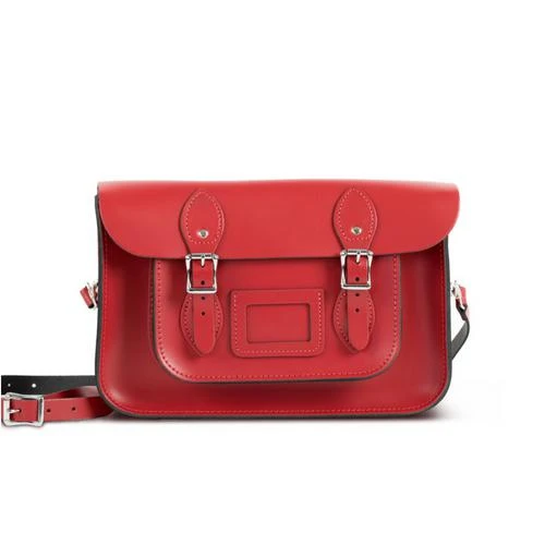 Gweniss Gweniss Charlotte Satchel - Scarlet Red - 12.5"