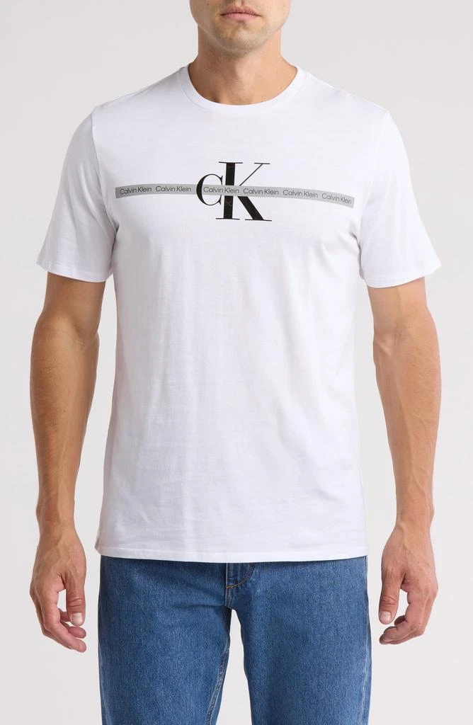 Calvin Klein Repeat Tape Layer Logo Graphic T-Shirt