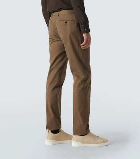Zegna Cotton-blend chinos 4
