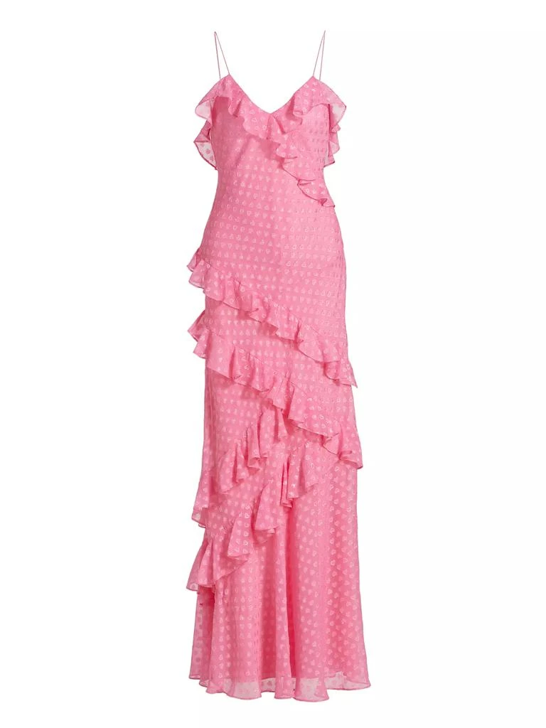 LOVESHACKFANCY Rialto Ruffled Maxi Slipdress 1