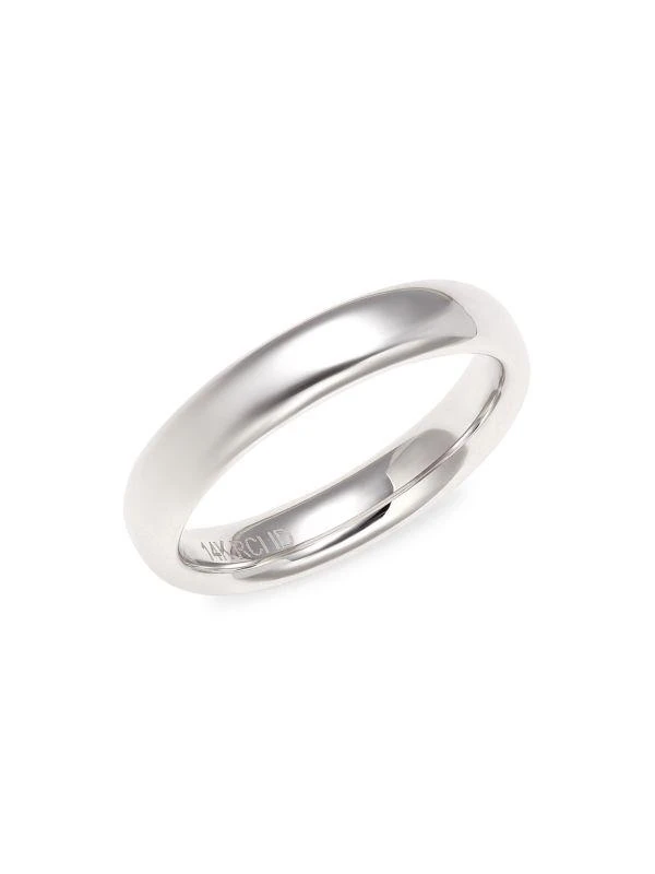 Saks Fifth Avenue 14K White Gold Wedding Band 1