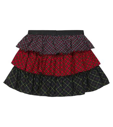 Ralph Lauren Tartan tiered cotton poplin skirt 4