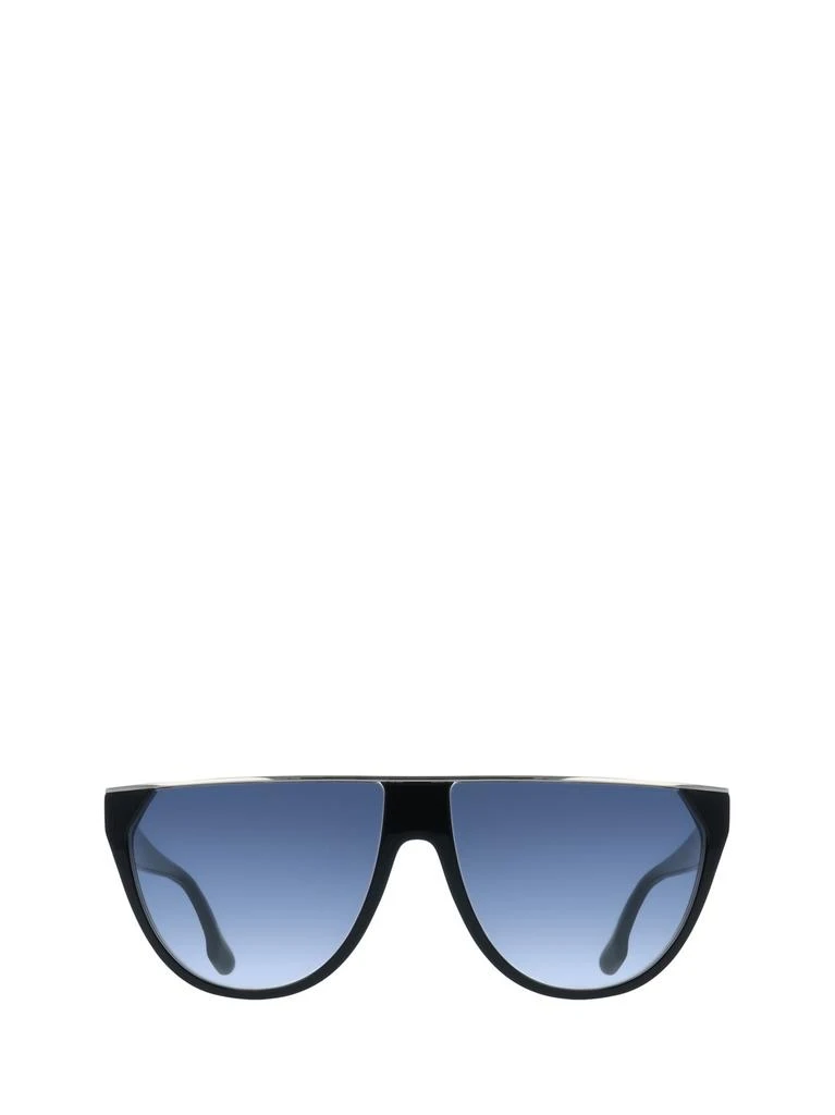 VICTORIA BECKHAM Shield Sunglasses with Blue Gradient Lenses and Silver Frame Victoria Beckham 62mm Shield Sunglasses | Nordstromrack main image 3