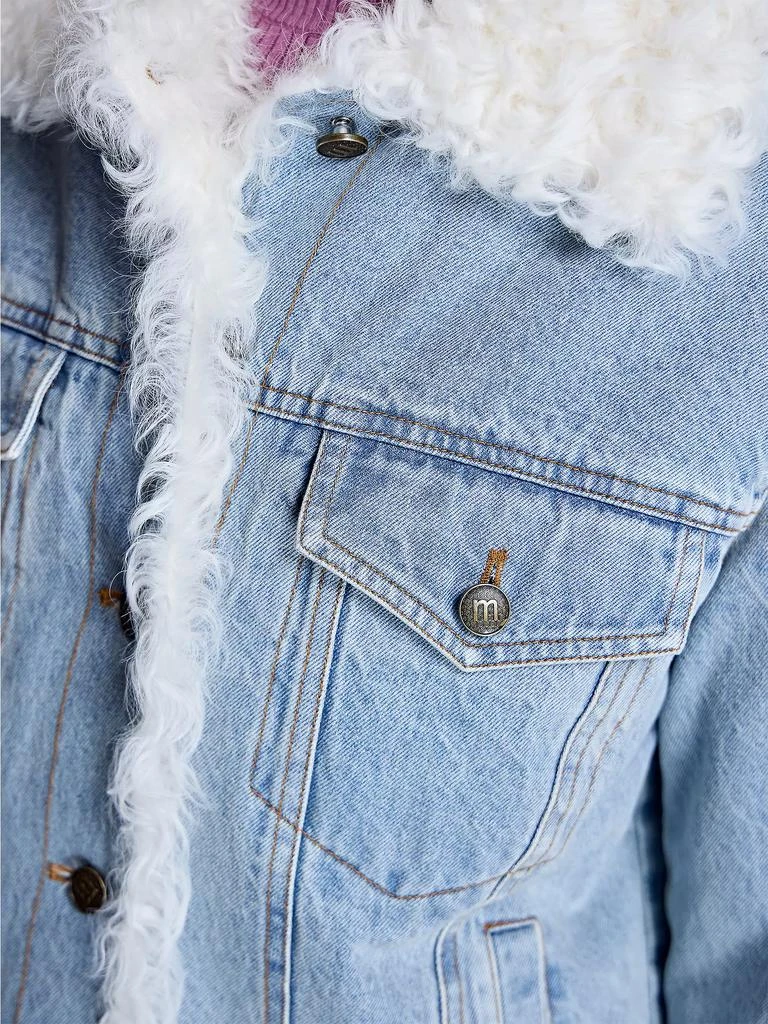 Maximilian Quilted Lined Denim Jacket with Kalgan Lamb Trims 5